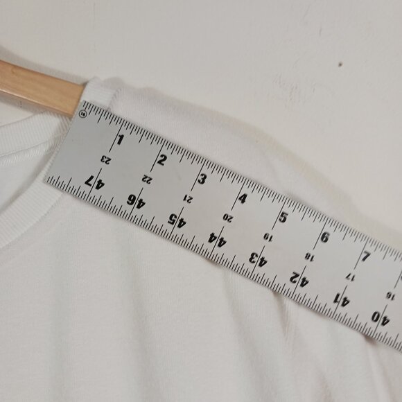 Perfect Moment, Ski Wear, XL "Misty" Sweatshirt, White Terry, Relaxed Silhouette - Picture 8 of 12